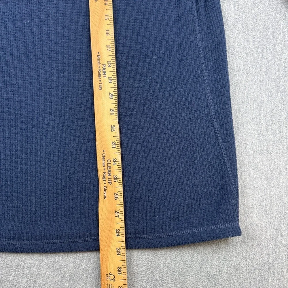 The North Face Sweater‎ Mens Large Blue1/4 Zip Fleece Pullover Mock Neck Casual